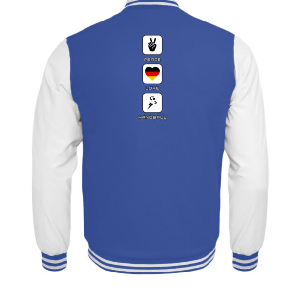 PEACE-LOVE+HANDBALL - Kinder College Sweatjacke-6751