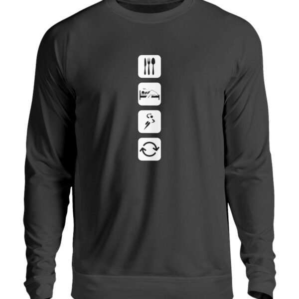 Essen Schlafen Handball Wiederholen I - Unisex Pullover-639