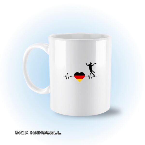 Frauen Handball – Herz- Sport   - Standard Tasse