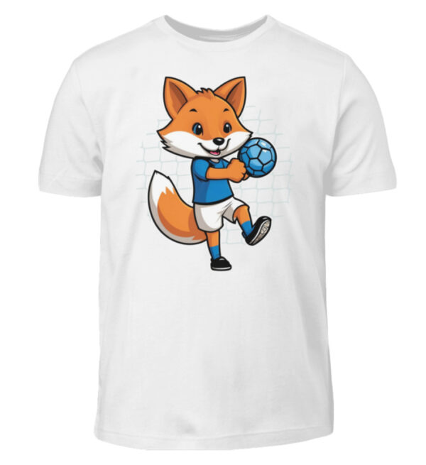 Handballer Fuchs - Kinder T-Shirt-3